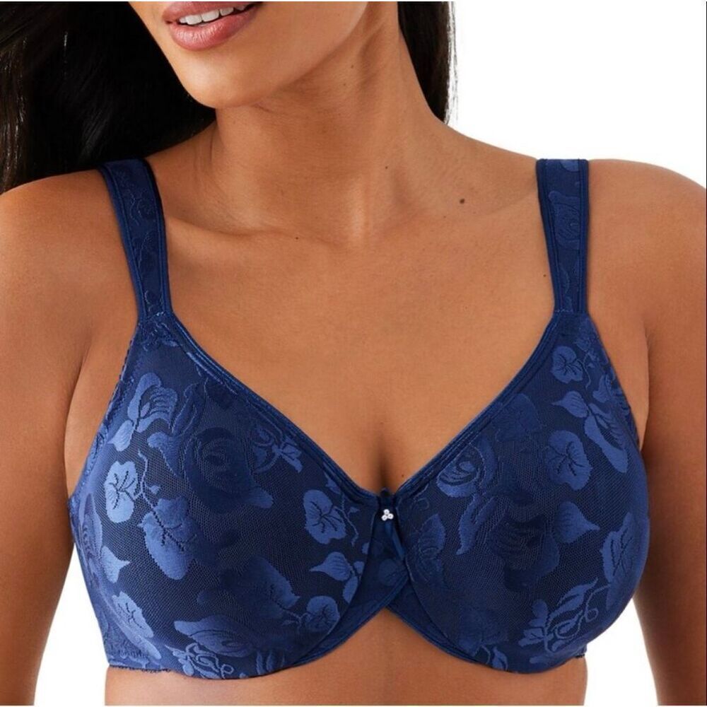 WACOAL Awareness Full Figure Seamless Underwire Bra Blue Depths 34DD